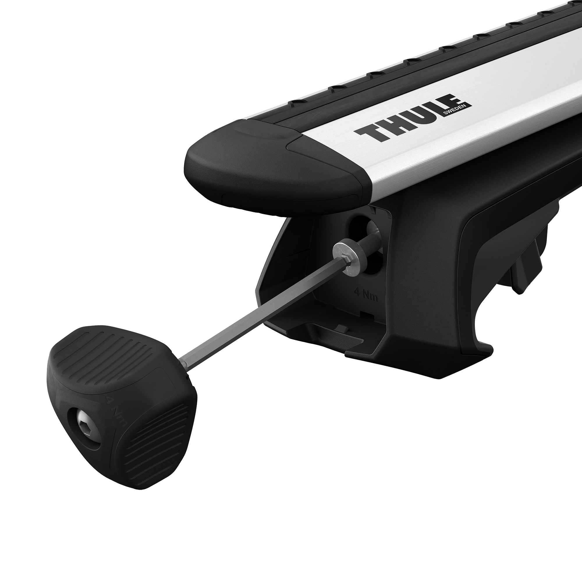 Honda Edix MPV (2004 - 2009) Thule WingBar Evo Black 150cm Kit - Raised Rails