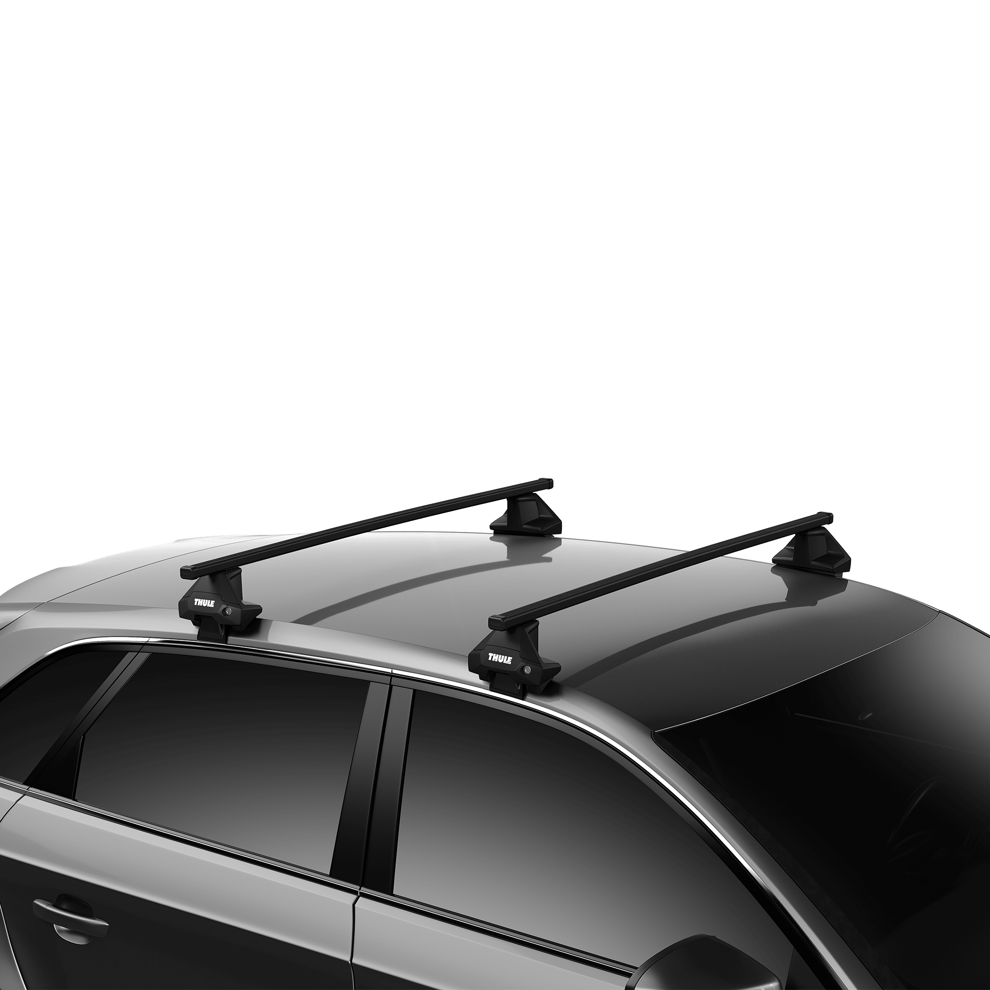 Honda Civic 5-door Hatchback (2012 - 2017) Thule SquareBar Evo 135cm Kit - Normal Roof - 5135