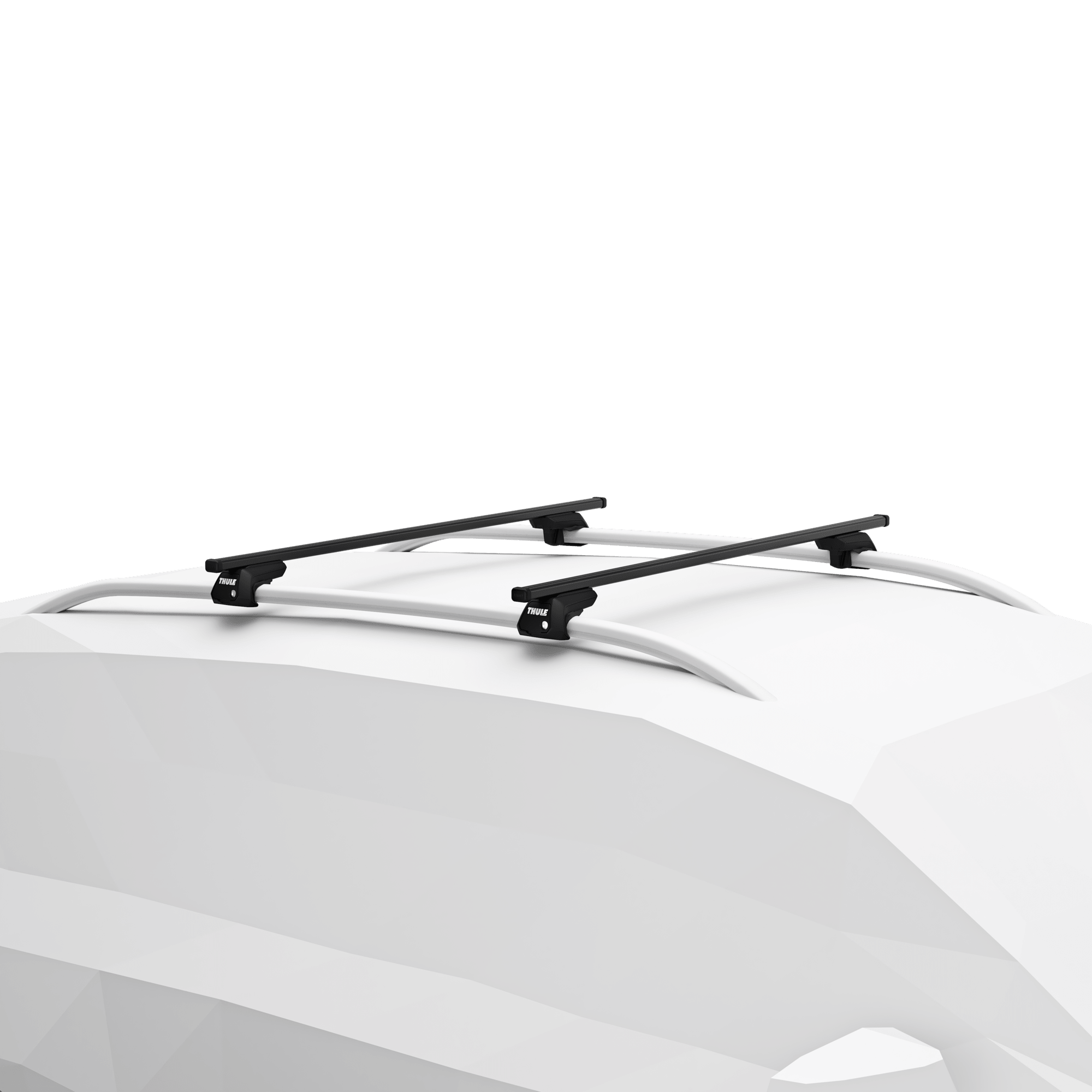 Honda Edix MPV (2004 - 2009) Thule SquareBar Evo 150cm Kit - Raised Rails