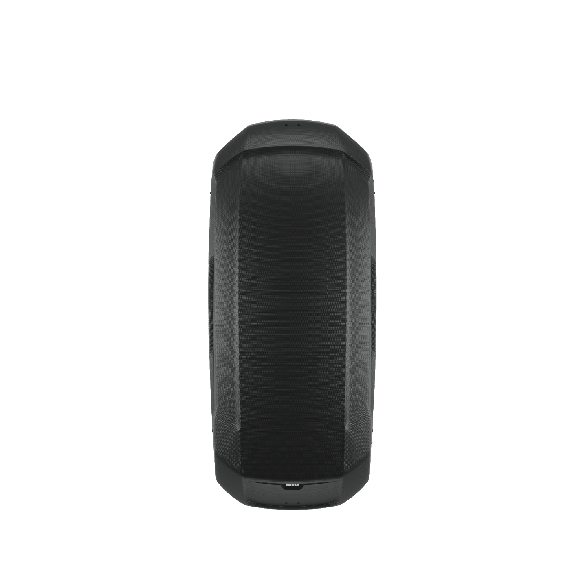 Sleek black Thule Force 3 L roof cargo box with textured ABS plastic finish and subtle branding.