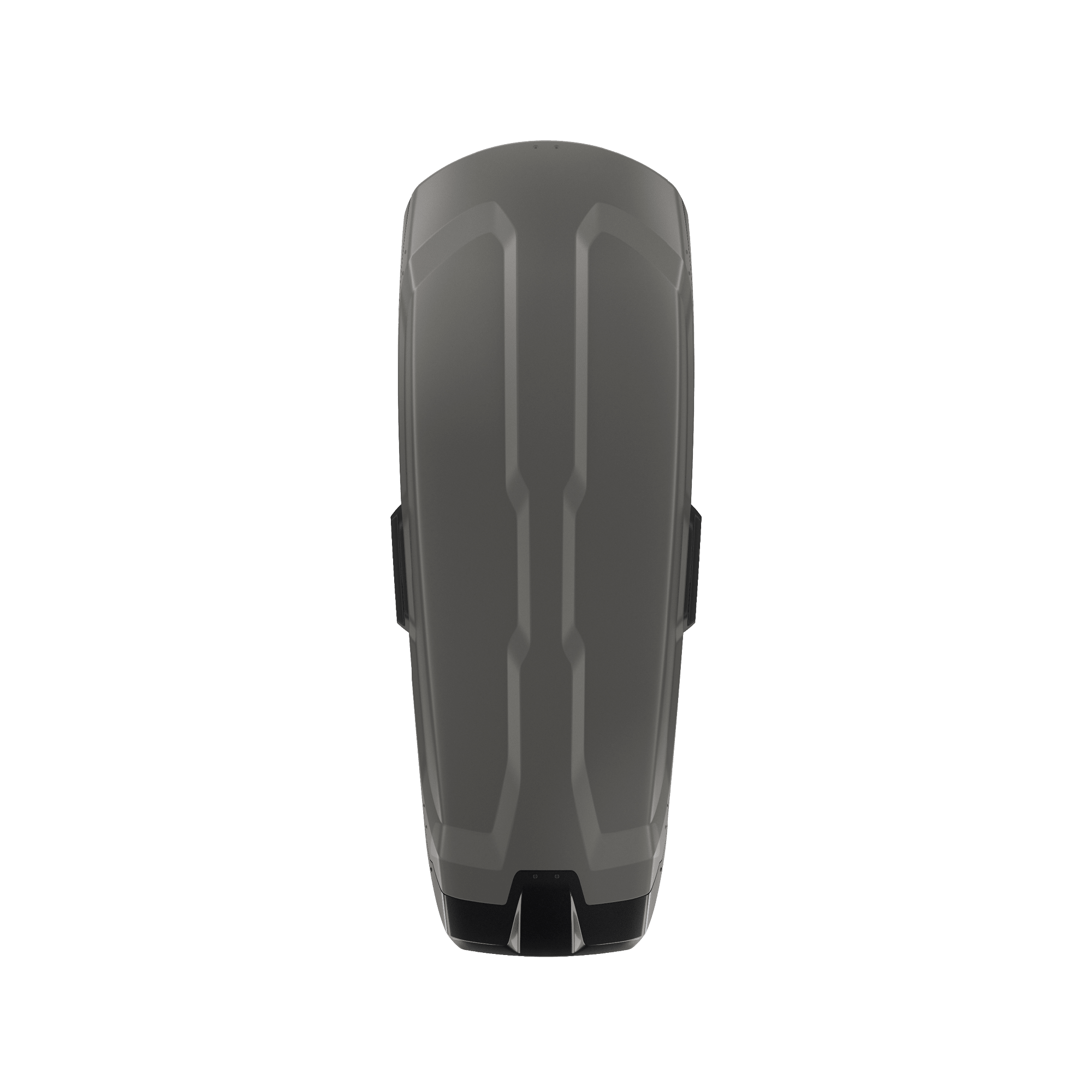 Thule Vector L roof box in Titan Matte, a sleek, dark gray ABS plastic cargo carrier with a sporty design.