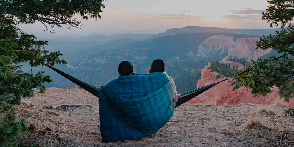 Rumpl Original Puffy Blanket Blue Ridge Fade Redknot Campers